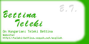 bettina teleki business card
